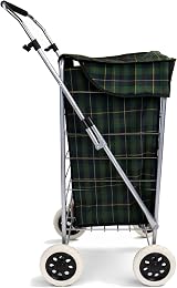 Oypla 4 Wheel Folding Shopping Trolley Bag Cart 95x54x54cm view 8