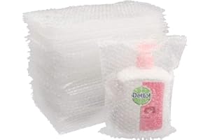 120 Pack Bubble Cushioning Bags, 5.9 x 7.9Inch Clear Protective Bubble Out Bags, Cushioning Pouches for Shipping, Moving, Sto