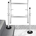 SLIIMU 20'' Ladder Leveler Pair with Engraved Anti-Slip Pattern Steel Pole,Adjustable Extension Ladder Leg Ground Leveler,Stabilizer