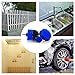 YIJINSHENG 3 Piece Medium and Stiff Brush with Drill Attachment Scrubbing Brushes for Cleaning Car Tires,Carpet, Kitchens,Bathrooms, Showers, Tubs, Boats Power Scrubber Kit (Blue)