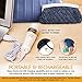 Painless Hair Remover for Women - Gold Facial Hair Removal | 5 in 1 Face Grooming Tools - Electric Trimmer, Hand Leg Shaver, Nose Hair & Eyebrow Trimmer, Brush | USB