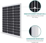 Renogy 50 Watt Solar Panel 12V Monocrystalline Module PV Charger view 2