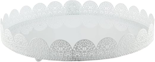 Amazon Com White Metal Cake Stand Lace Design Perfect For