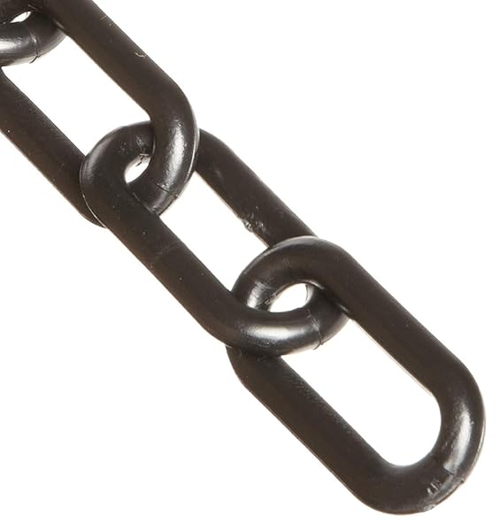 MR. CHAIN PLASTIC BARRIER CHAIN, BLACK, 2-INCH LINK...