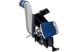 RTUNES RACING Cold Air Intake System with Heat Shield Kit + Filter Combo BLUE Compatible For 05-08 Magnum / 06-10 Charger / 08-10 Challenger / 05-10 Chrysler 300 3.5L V6