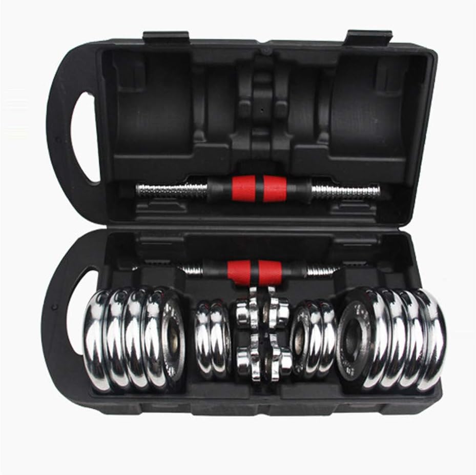 Yzyamz Adjustable Weight Dumbells Fitness Dumbbell Electroplating Weight Bars Gym Dumbells Barbell Set for Men Body Building
