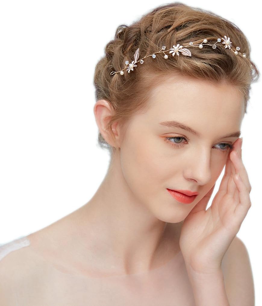 Amazon Com Hopewey Flower Hair Accessories Wedding Vintage Bridal