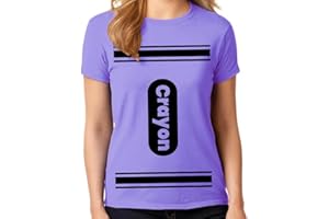 GREENMILL APPAREL Womens Crayon Shirt Halloween Costume t Shirt Ladies and Girls Fit Adult Size | Cool Shirt idea | Graphic Tee Teens and Adult