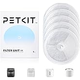 PETKIT Upgraded Filter Units 3.0 for PETKIT Pet Water Fountains Eversweet 2S/3/3 Pro,Eversweet Solo/Solo2/Solo SE & CYBERTAIL, Replacement Filters (5 pcs)