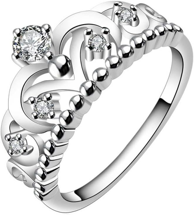 gyjun Crown 925 Silver Education Rings Wedding/Party/Every Day/Casual/Sport 1pc