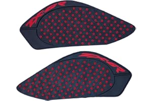 ZXXM Red Gas Fuel Tank Pad Traction Side Fuel Knee Grip Decal Compatible with Kawasaki Ninja ZX6R 2009-2019