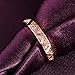 joyliveCY Elegant Women Xmas Gift Rose Gold Filled Plain Cut Smooth Copper Ring Size 8