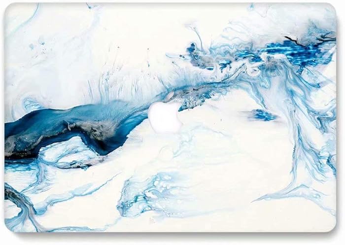 MacBook Air 13 Case, AQYLQ Matt Plastic Laptop Hard Shell Cover Protective Case for Apple MacBook Air 13"/13.3" Model A1466 / A1369, 773 Blue Marble