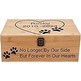 Personalized Pet Memory Box - Custom Pet Keepsake Box - Wooden Keepsake Box - Pet Memorial Box - Pet Momorial Gift