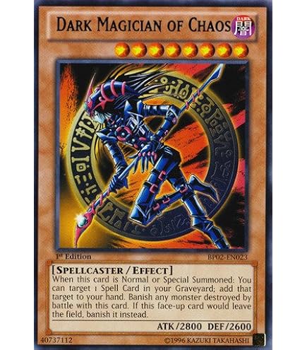 Amazon.com: YU-GI-OH! - Dark Magician of Chaos (DPRP-EN013