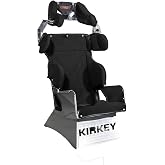 Racing Seat | 16 in 80 Series Containment | Full Containment Bucket | Adjustable Height | 20&deg; Recline | Aluminum Frame | Cover Included | Natural Finish | Kit