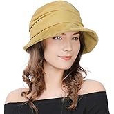 1920S Vintage Cloche Bucket Hat Packable Ladies Church Derby Party Fashion Floopy Winter 55-64CM