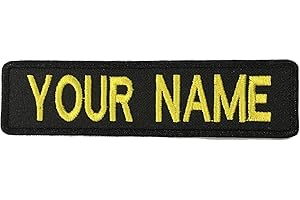 ROKHEVN Custom Embroidered Name Patches,Personalized You Name Tag Hook and Loop,Iron On Police Patch for Tactical Vest,Jacket
