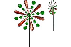 STEADYDOGGIE Garden Wind Spinner - Outdoor Metal Spinner - Kinetic Wind Spinner - Art Decorations for Outdoor Yard, Garden, and Patio - Easy-to-Spin Garden Spinner Ornament for Captivating Outdoor Decorations