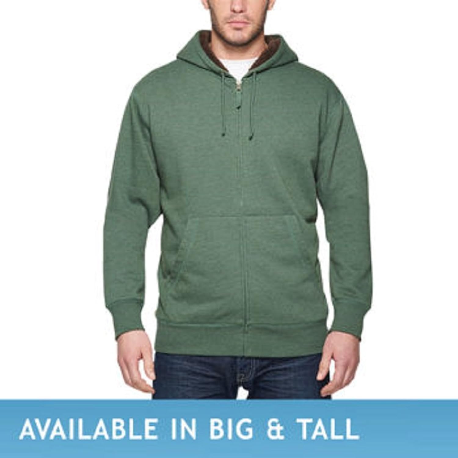 weatherproof vintage men's sherpa lined fleece hoodie