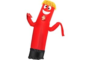 Spooktacular Creations Kids Tube Man Inflatable Costumes Tube Man Wavy Arm Guy Costumes for Halloween Parties