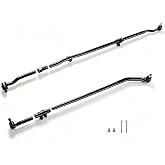 Front Steering Linkage Adjusting Sleeve Drag Link Tie Rod Suspension Kit Compatible with Jeep Wrangler 2007-2017 Jk 2018 3.6L 3.8L Replaces DS800982A