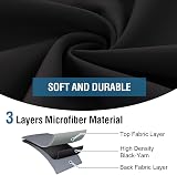 H.Versailtex Blackout Curtains 66x72 Two Panels Pencil Pleat Thermal Room view 6