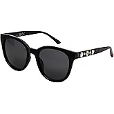 Betsey Johnson Women's Dress to Impress Sunglasses Round, Black, 55 mm