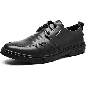 Bplangat Mens Dress Shoes Comfortable Formal Casual Shoes Round Toe | Lightweigh Lace Ups Men's Oxfords for Church Business W
