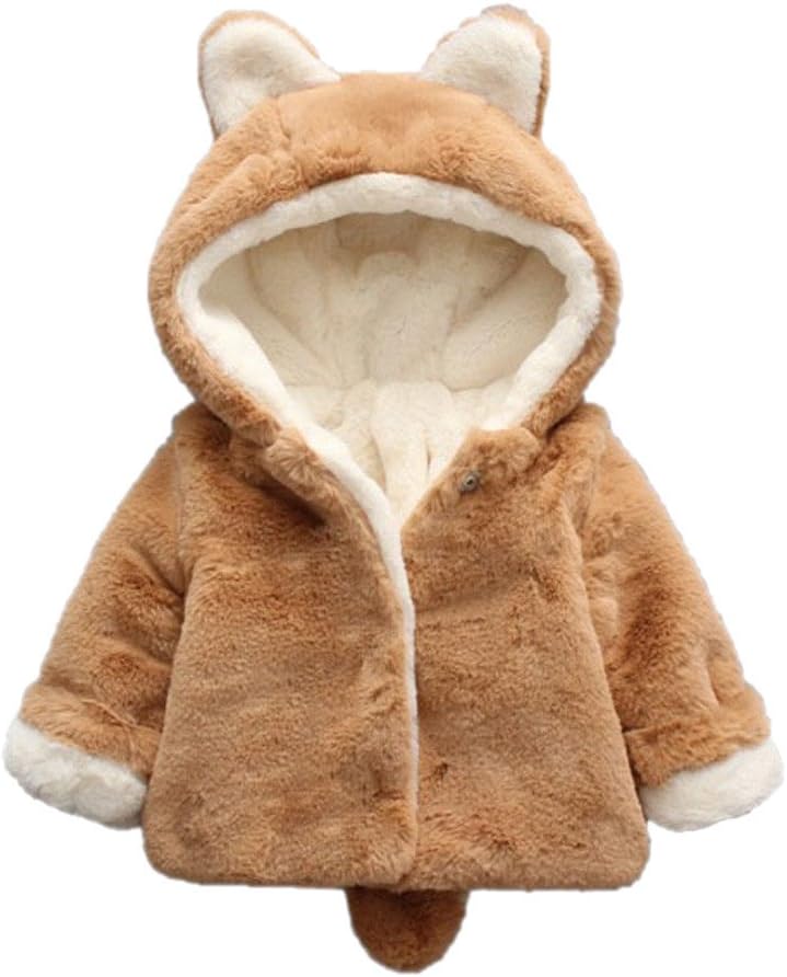 Fabal Baby Infant Girls Boys Autumn Winter Hooded Coat Cloak Jacket Thick Warm Clothes