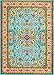 10015 Blue 5'2x7'2 Area Rug Carpet Large New