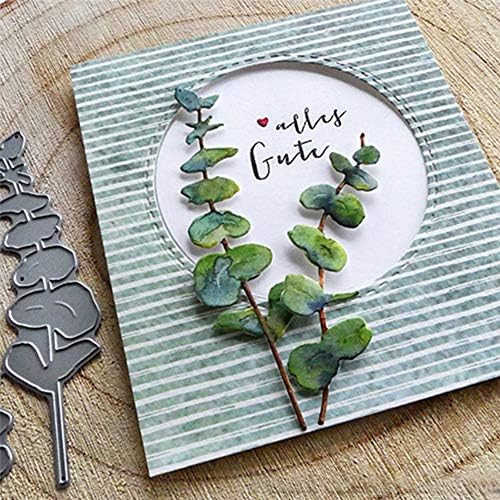 Metal Cutting Dies Muzhili3, Leaf DIY Scrapbooking Emboss Paper Cards Album Craft Stencil - Silver