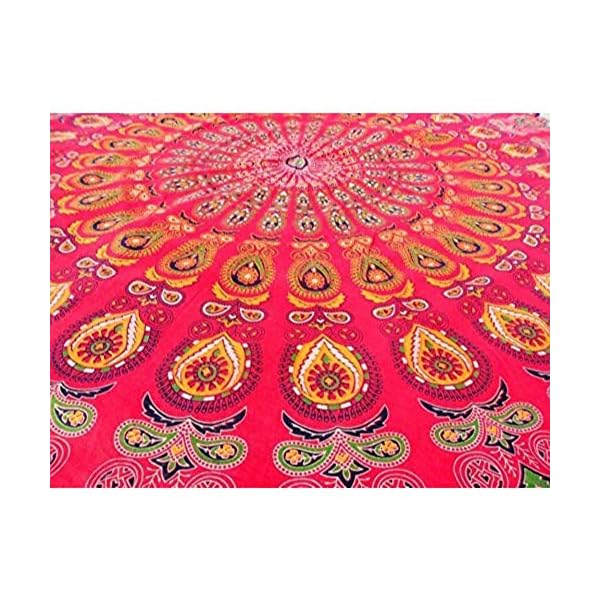 NANDNANDINI TEXTILE Mandala India Mandala Ronda de Playa Tapa de Playa Hippie Boho Mantel Gitana Toalla de Playa Toalla… | DeHippies.com