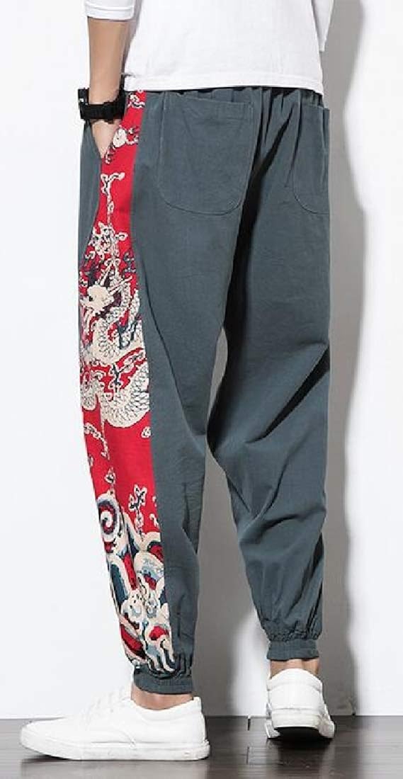 ARTFFEL Men Print Chinese Style 