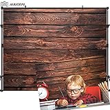 Maijoeyy 7x5ft Wood Photo Backdrop Brown Wood Backdrops for Photography Baby Newborn Backdrop for Pictures Photography Decorations Birthday Party Photo Booth Backdrop Background for Studio