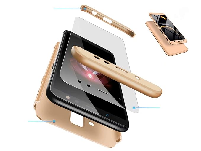 DYGG kompatibel mit hülle für Huawei Honor 8a hülle,360 Grad Schutz Schutzhülle Ultra dünn Soft PC Hartgummi handyhülle Case 