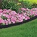 ABBA ECO Garden Border Fencing Eco-Friendly Weatherproof Recycled Plastic Resin Garden Edging Section-6 Pack, 24.2 inch x 5.4 inch, Black
