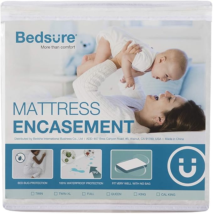 Bedsure Bed Bugs Mattress Protector King Size, Waterproof Mattress