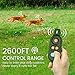 FunniPets 2019 Upgraded Dog Training Collar, 2600FT Remote Shock Collar for Dogs IP67 Waterproof Reflective Dog Shock Collar for Medium and Large Dogs with 3 Training Modesthumb 1