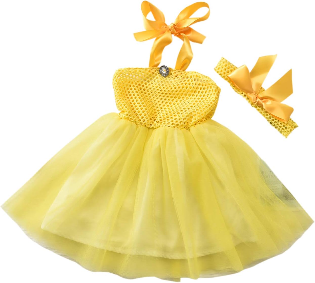 Newborn Toddler Baby Girl Dresses Floral Tutu Skirt Knitted Tulle Polka Dot Princess Fall Outfits Clothes