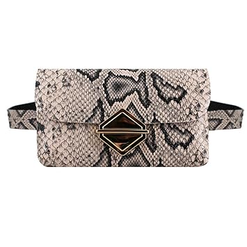 snakeskin waist bag
