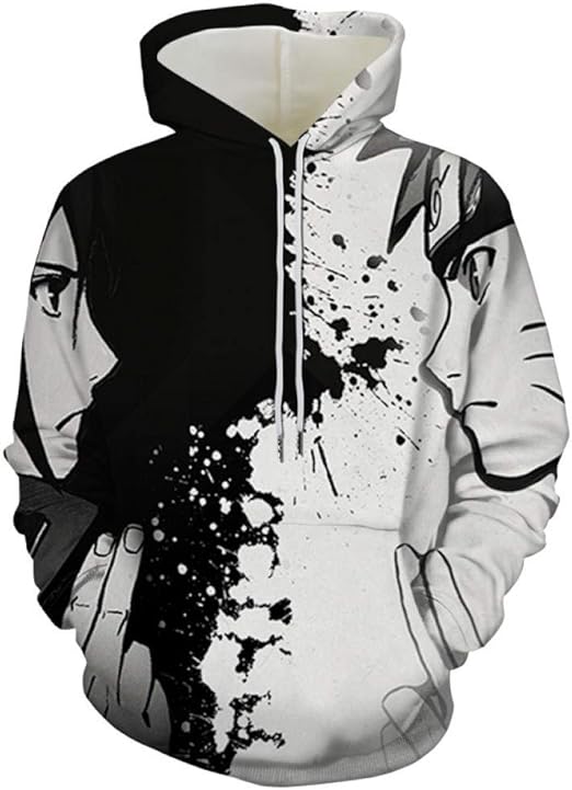 Unisex 3D Printed Pullover Hoodies，Naruto Anime 3D printed