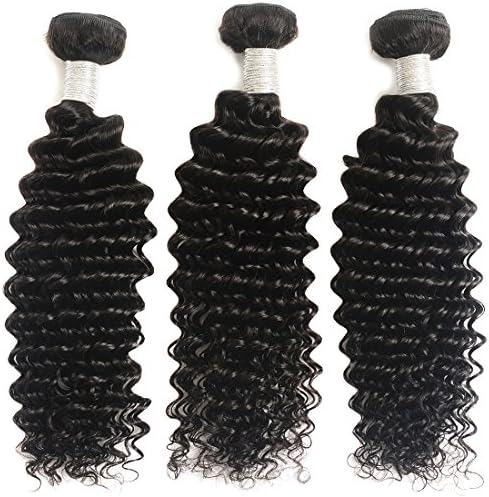 Malaysian Deep Wave Bundles Real Remi Human Hair Extensions Products Natural Color 3 bundles 12 14 16inches