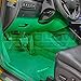 LEDGlow 4pc Green LED Interior Footwell Underdash Neon Lighting Kit for Cars & Trucks - 7 Unique Patterns - Music Mode - 8 Brightness Levels - Auto Illumination - Includes Cigarette Power Adapter