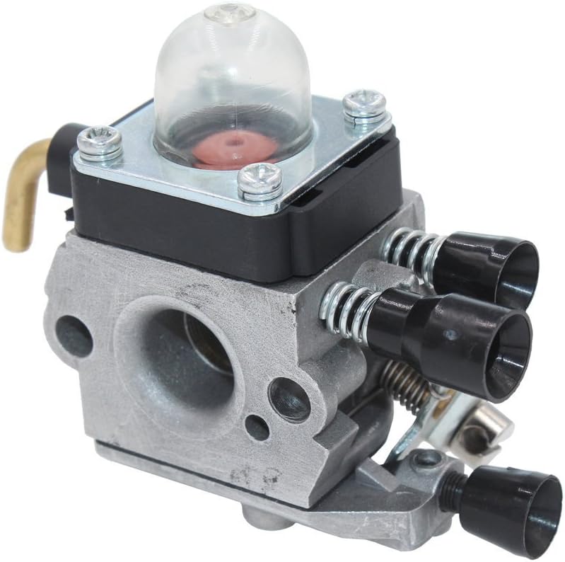 HUZTL C1Q-S97 Carburetor for STIHL FS38 FS45 FS46 FS55 KM55 HL45 FS45L FS45C FS46C FS55C FS55R FS55RC FS85 FS80R FS85R FS85T FS85RX String Trimmer Weed Eater with Air Filter Fuel Line Kit: Garden & Outdoor