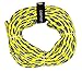 O'Brien 2 Person Floating Towable Tube Rope, Yellow, 60 feet, Model: 2174566