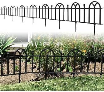 Amazon.com: TerraTrade Victorian Garden Border Fencing Set, 4pk
