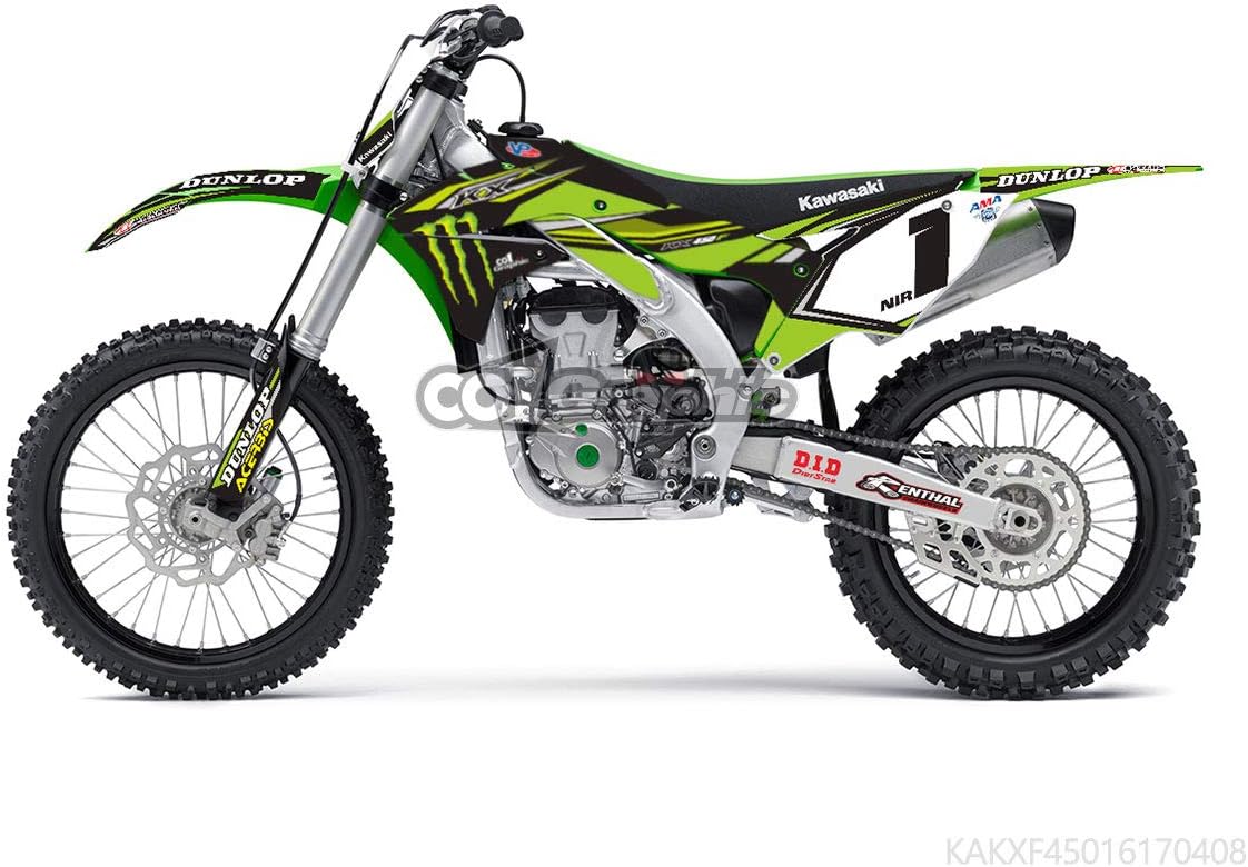 GRAPHICS DECALS STICKERS FULL KIT FOR KAWASAKI KX450F KXF450 2016-2018