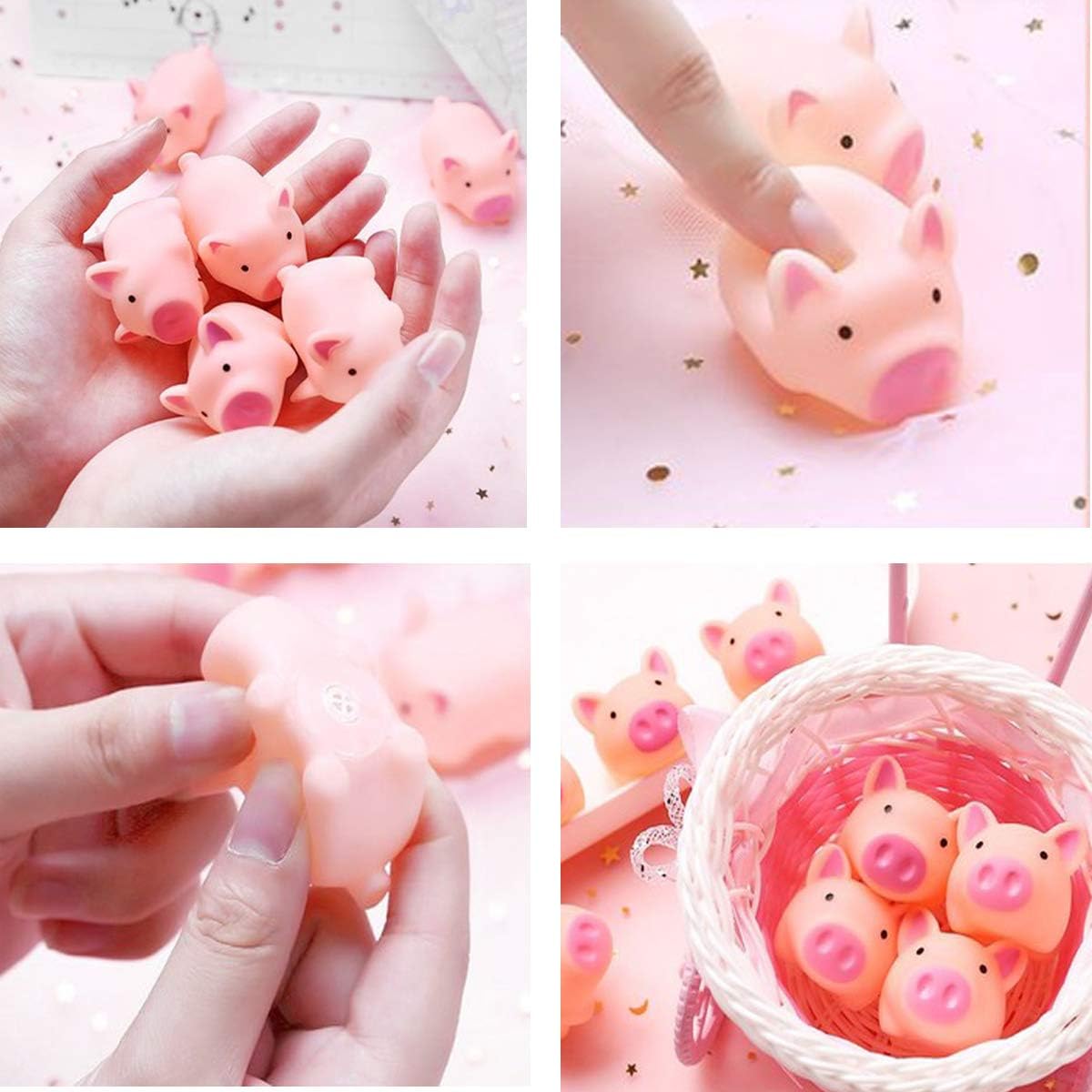 mini rubber pigs