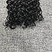 Clip in Human Hair Extensions Brazilian Jerry Curly African 3C 4A Natural Black Hair Extensions (16 inch, Jerry Curly)